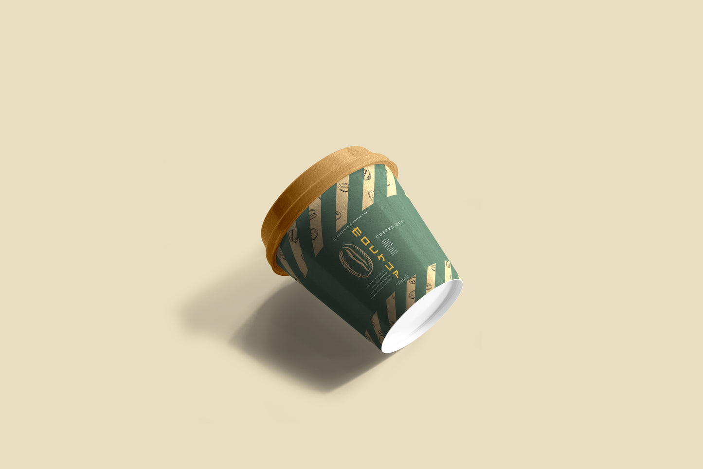 Biodegradable paper cup mockups