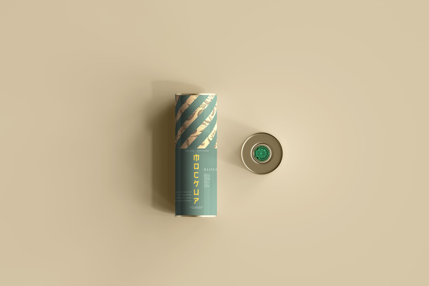 Aluminum Oil Can Mockups