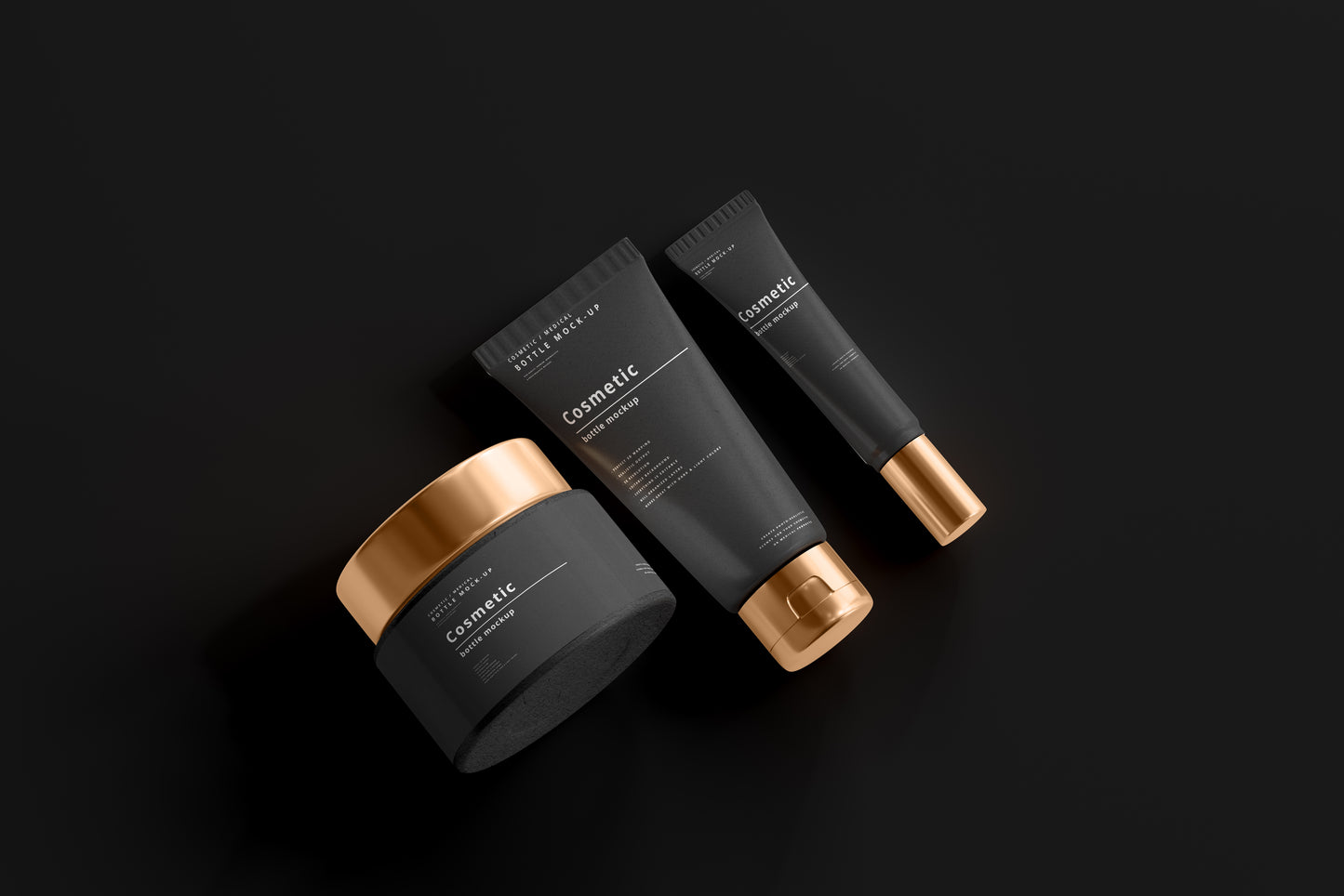 Dark Cosmetic Branding Mockup Bundle