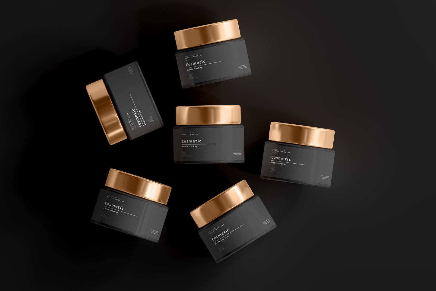 Dark Cosmetic Branding Mockup Bundle