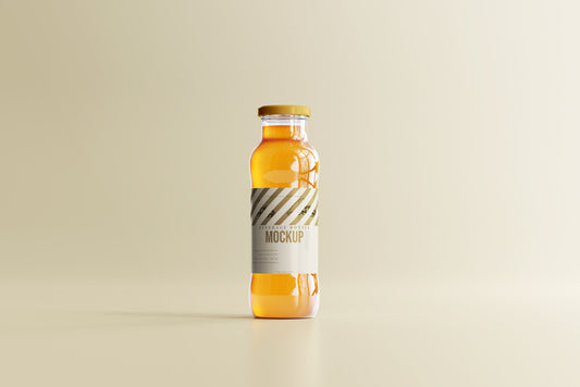 Soft Drink Glass Beverage Bottle Mockups