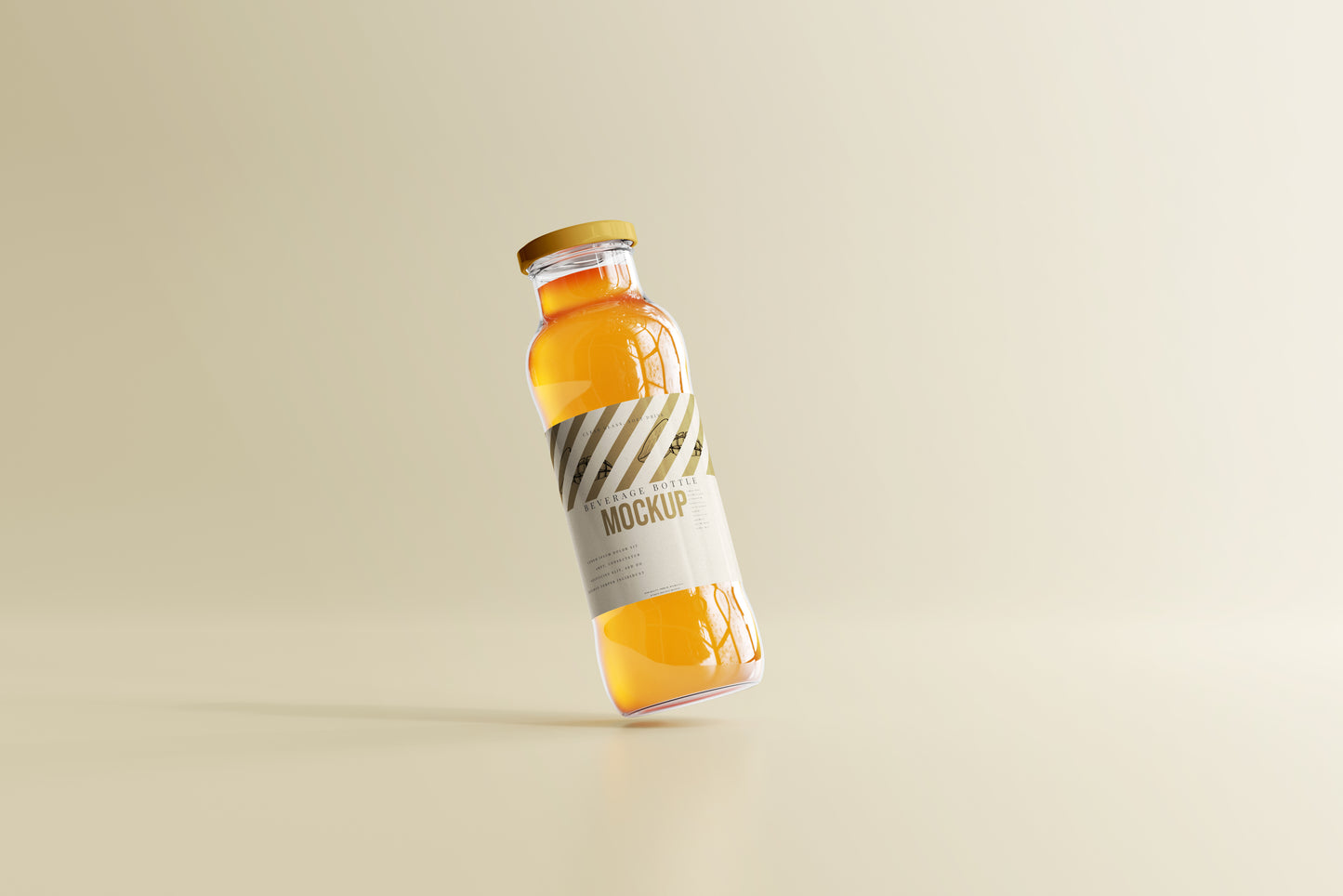 Soft Drink Glass Beverage Bottle Mockups