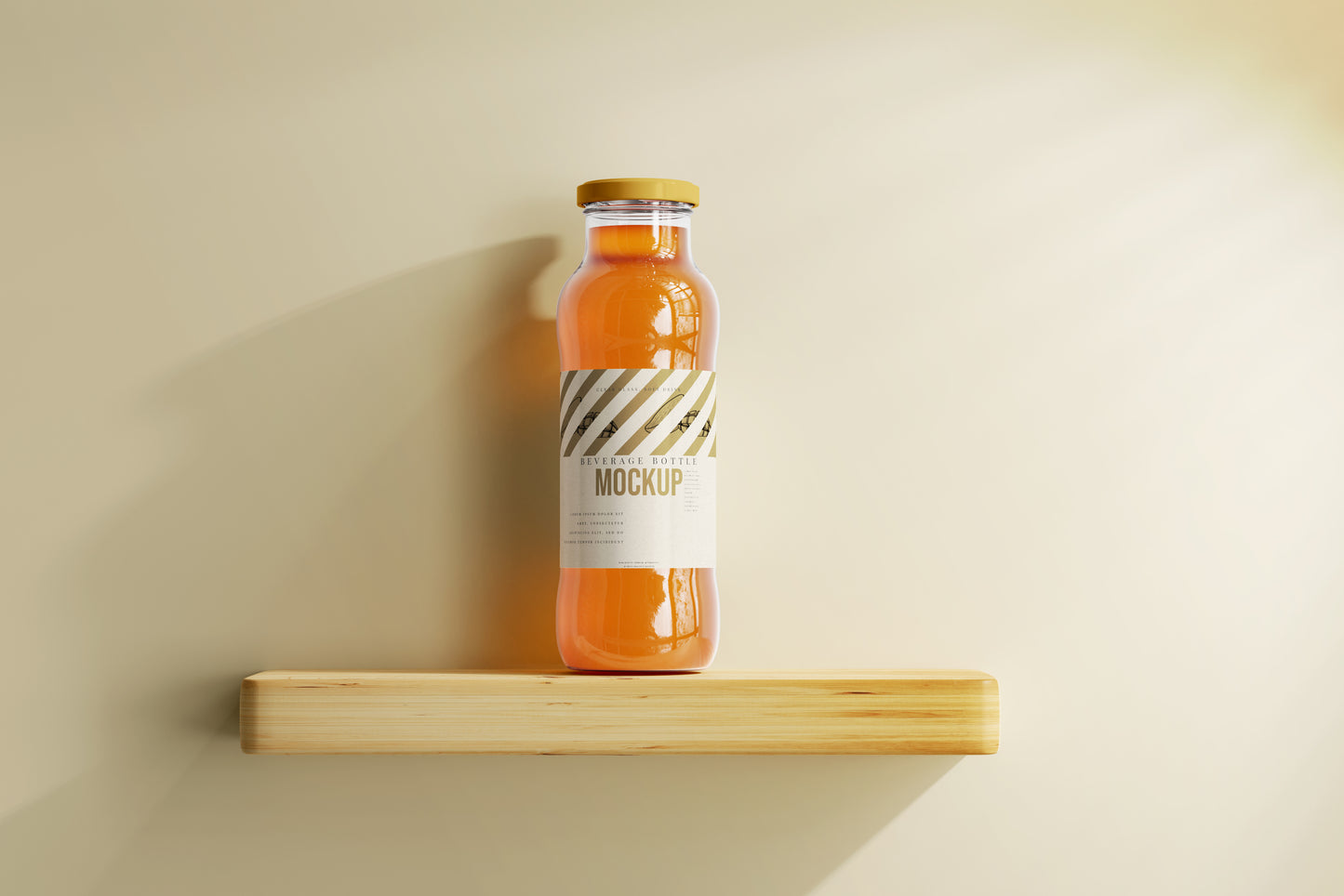 Soft Drink Glass Beverage Bottle Mockups