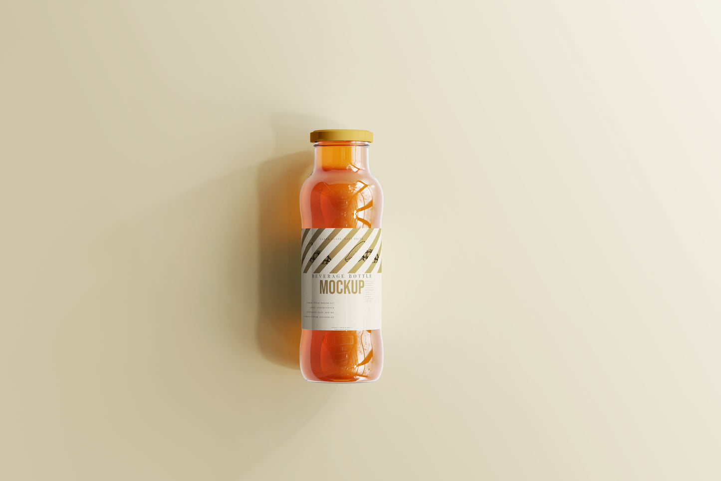 Soft Drink Glass Beverage Bottle Mockups