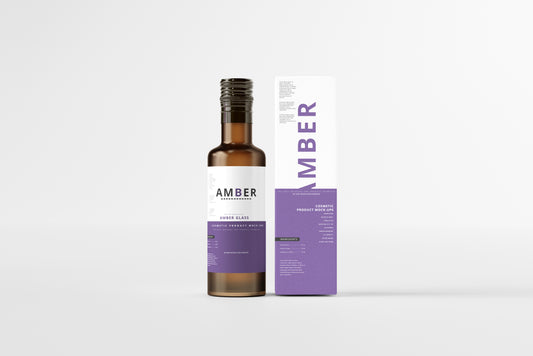 Amber Glass Bottle Mockups