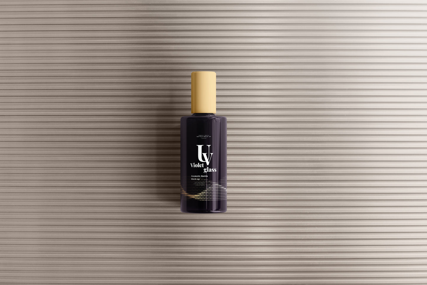 UV Glass Cosmetic Bottle Mockups