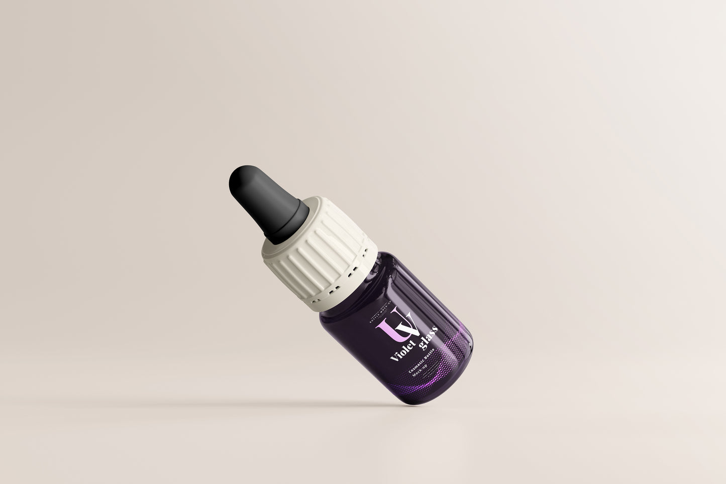 UV Glass Small Dropper Bottle Mockups