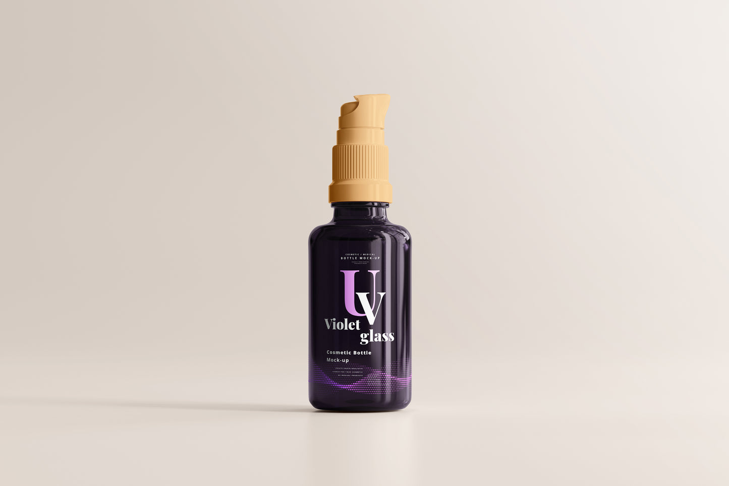 UV Glass Cosmetic Spray Bottle Mockups