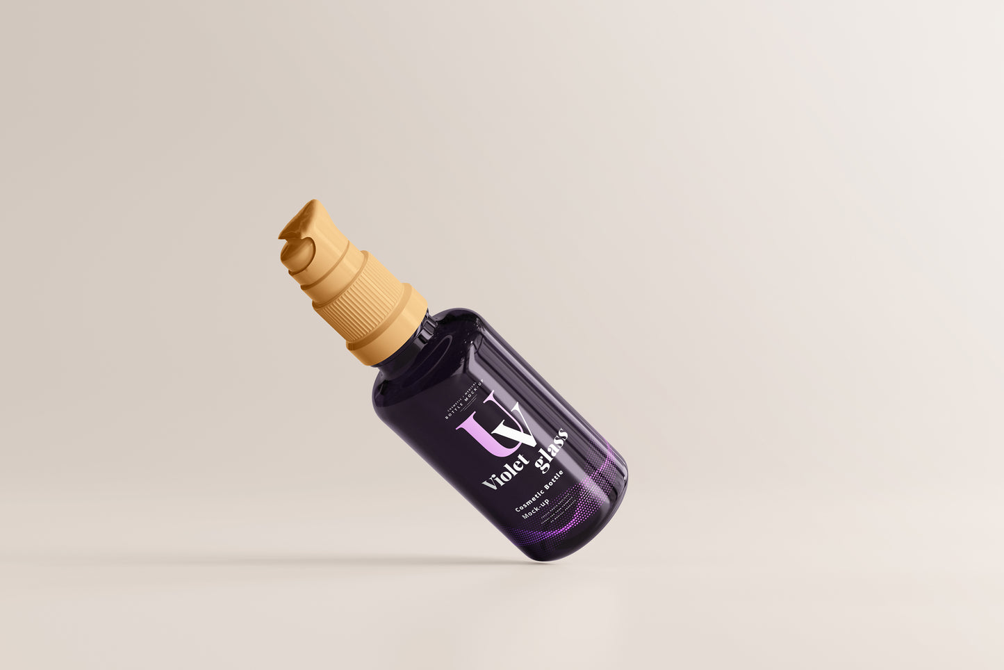 UV Glass Cosmetic Spray Bottle Mockups