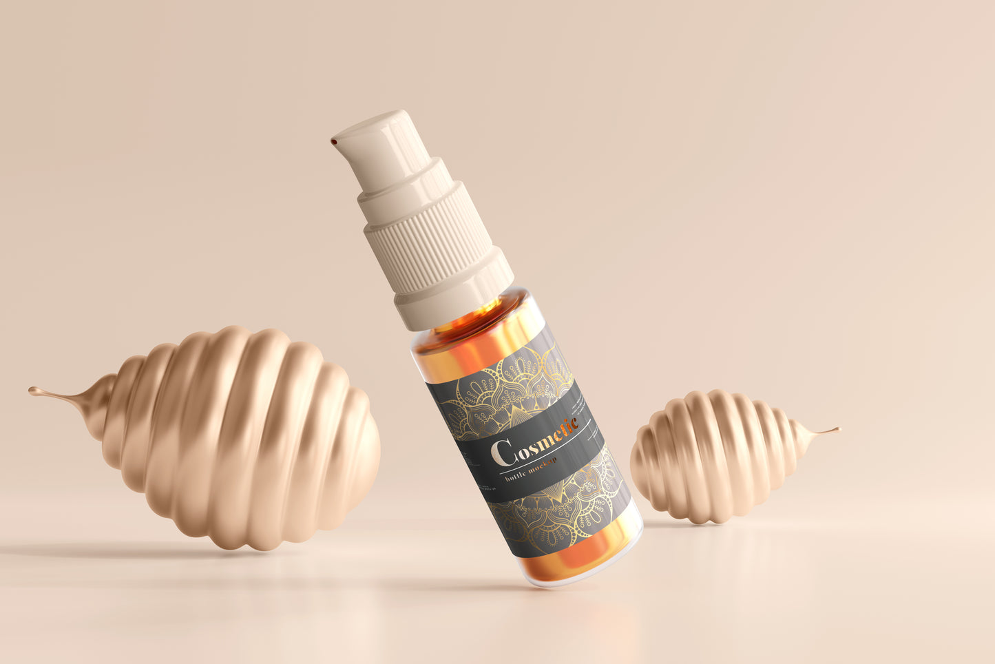 Spray Bottle Label Mockup