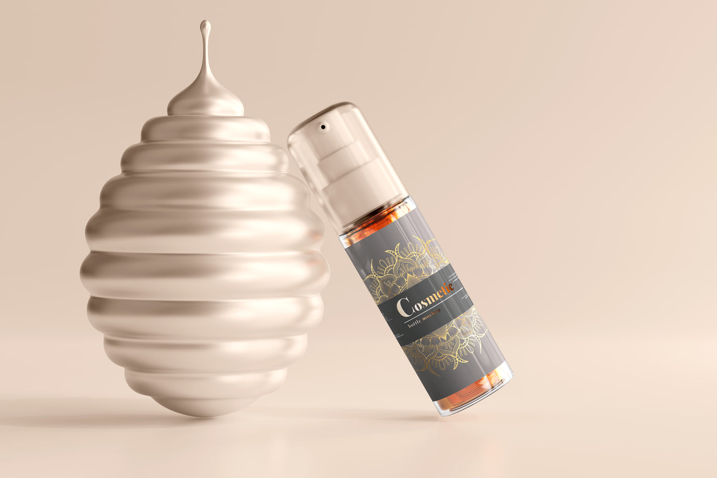 Spray Bottle Label Mockup