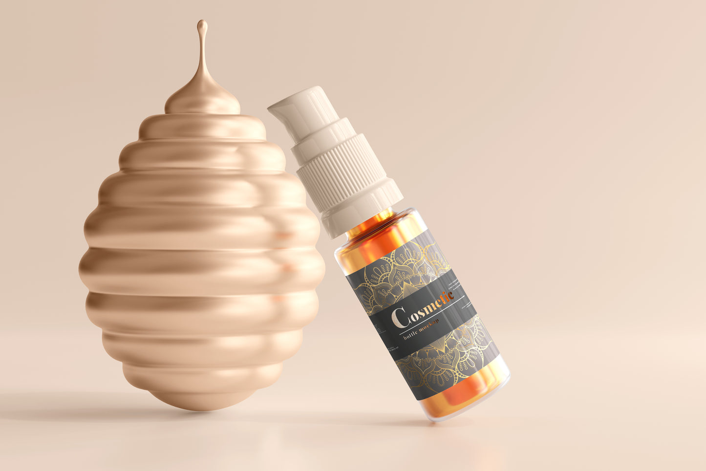 Spray Bottle Label Mockup