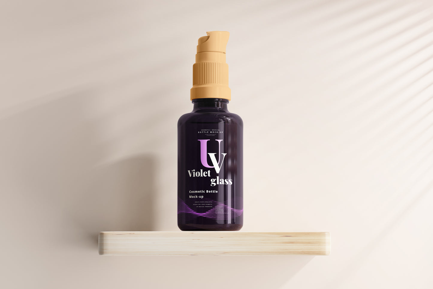 UV Glass Cosmetic Spray Bottle Mockups