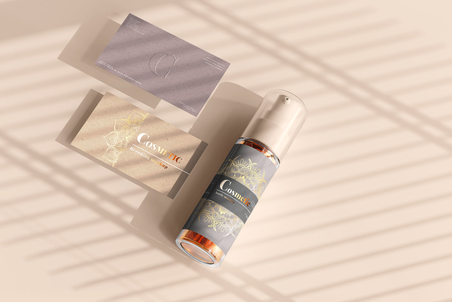 Spray Bottle Label Mockup