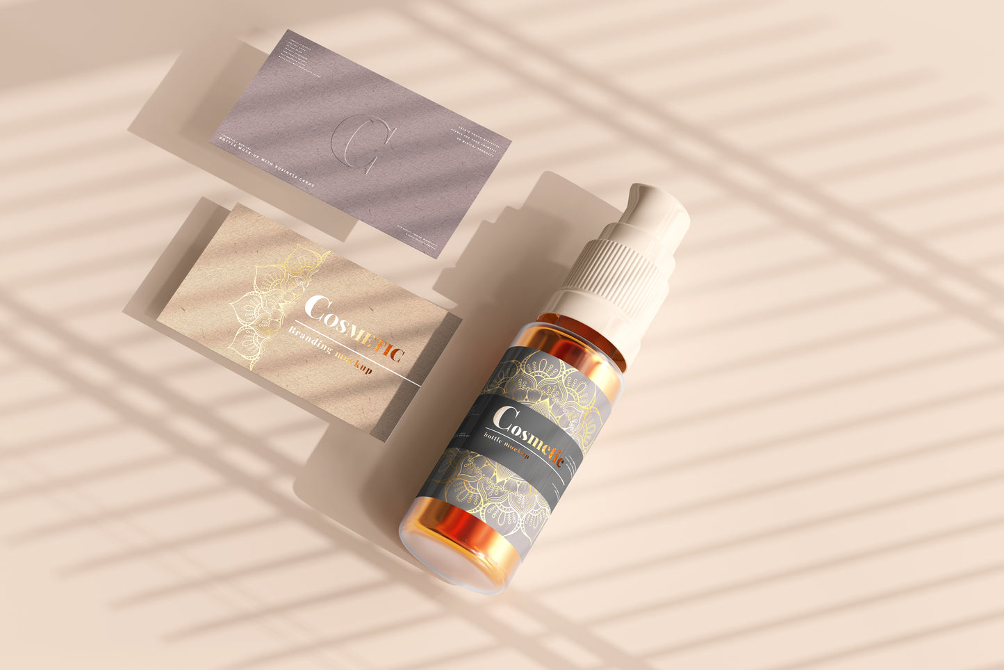 Spray Bottle Label Mockup