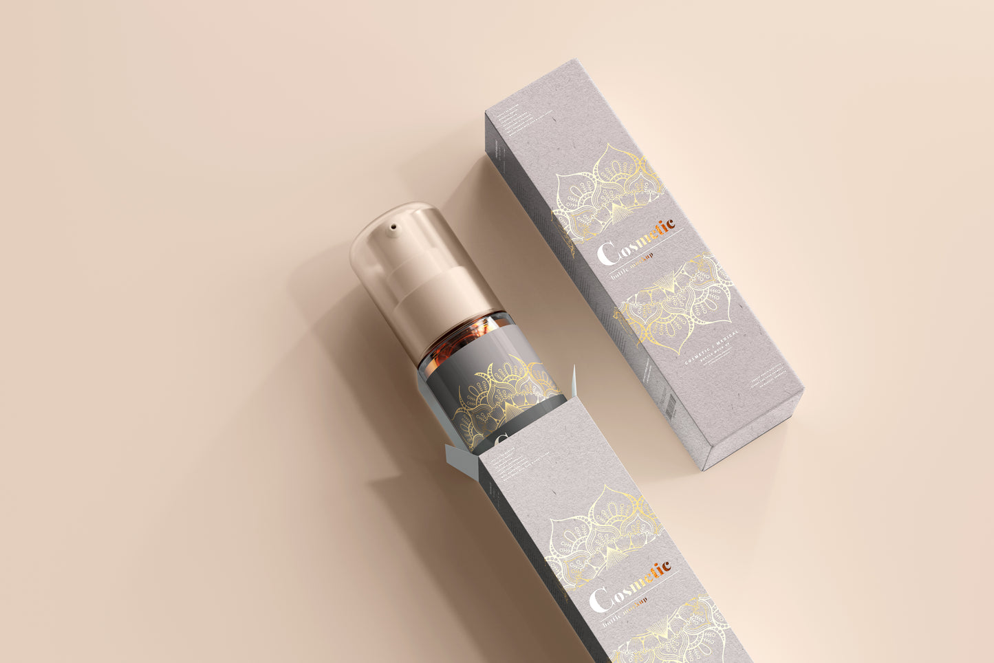 Spray Bottle Label Mockup