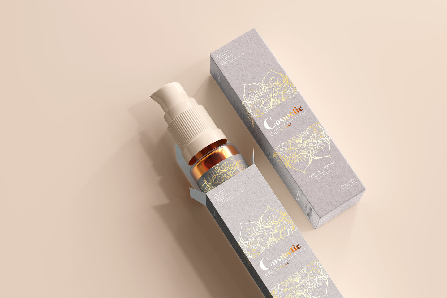 Spray Bottle Label Mockup