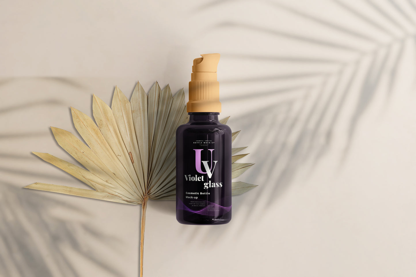 UV Glass Cosmetic Spray Bottle Mockups