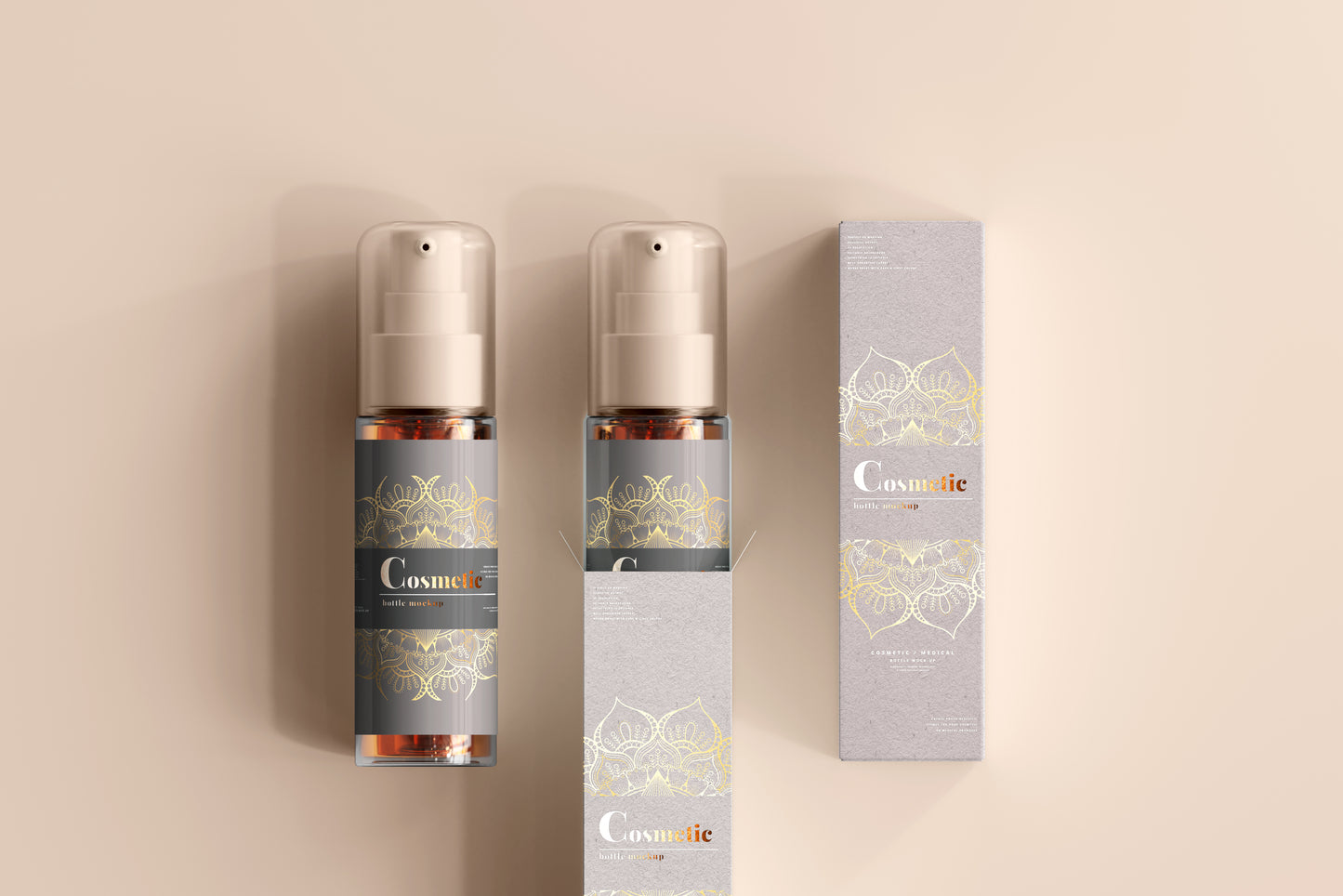 Spray Bottle Label Mockup