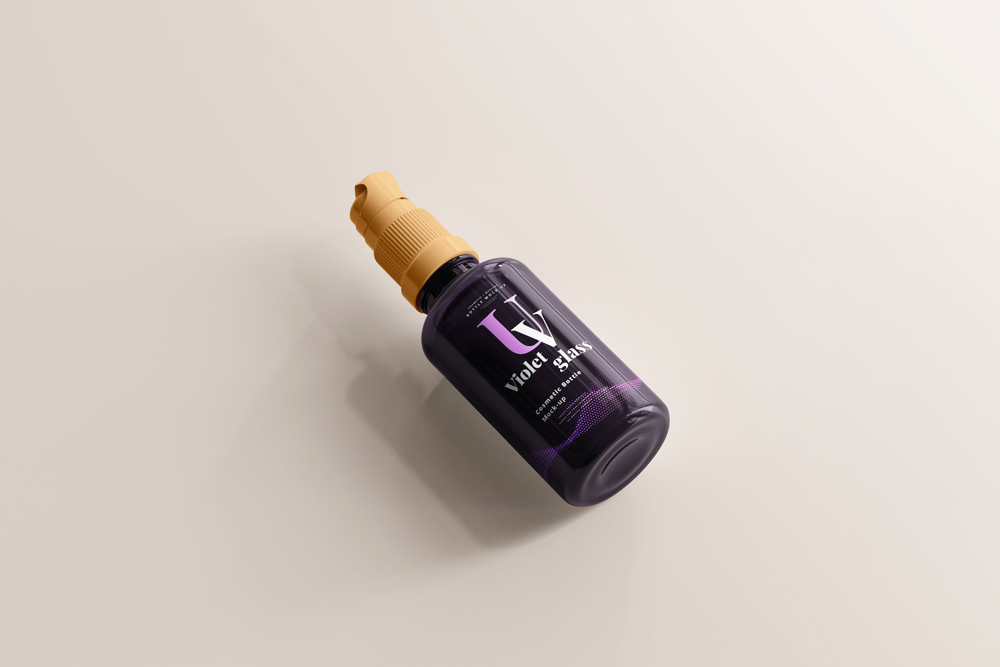 UV Glass Cosmetic Spray Bottle Mockups