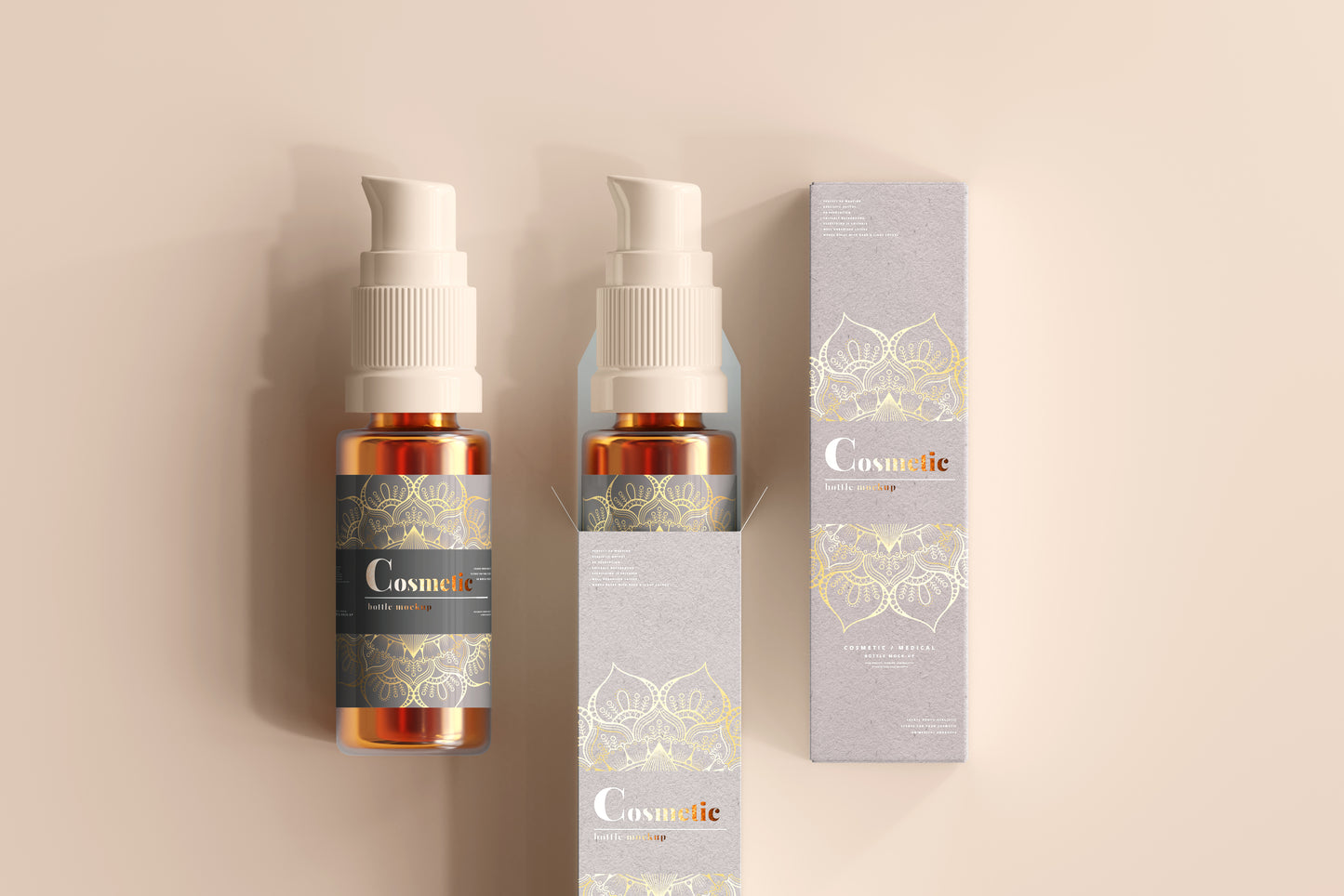 Spray Bottle Label Mockup