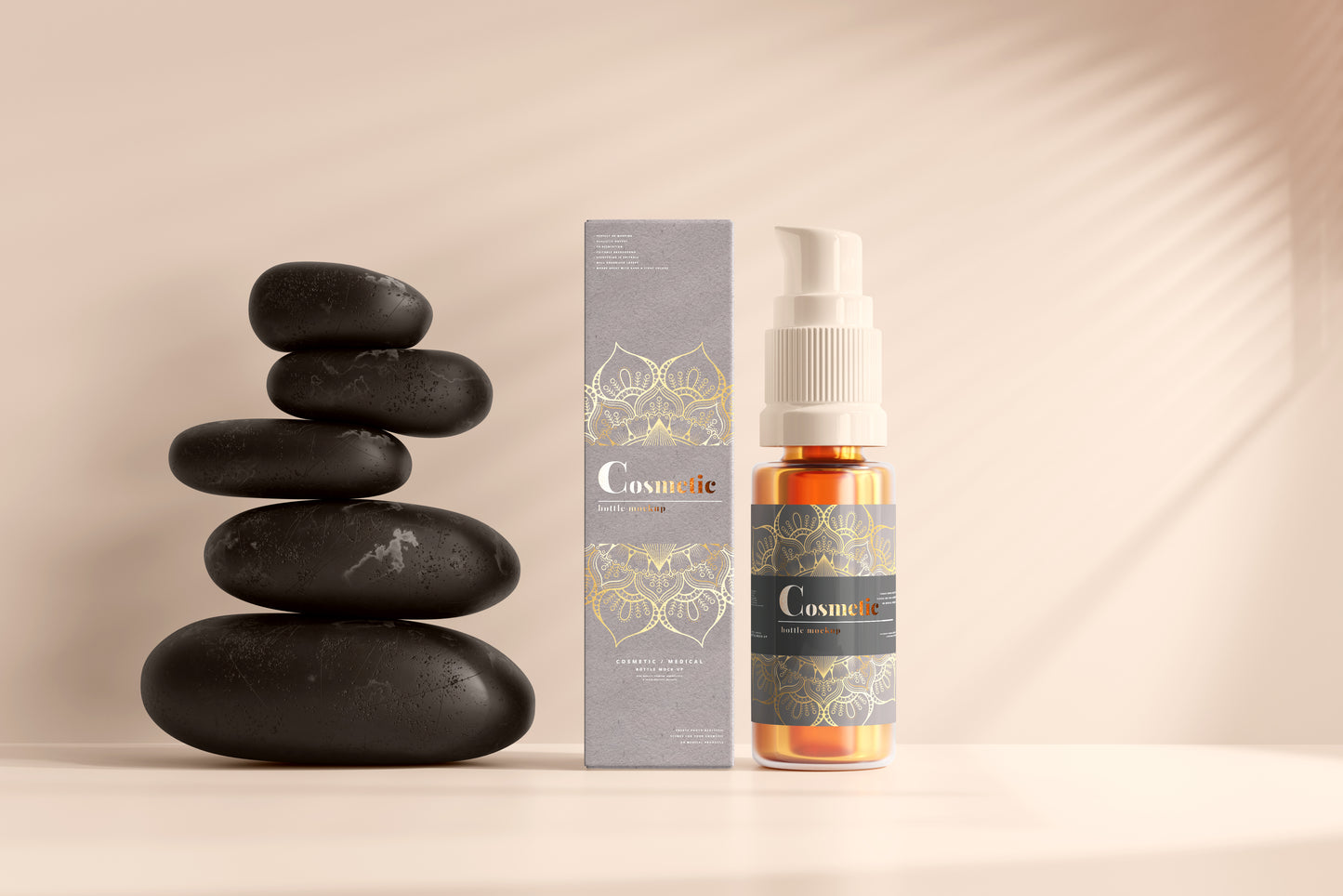 Spray Bottle Label Mockup