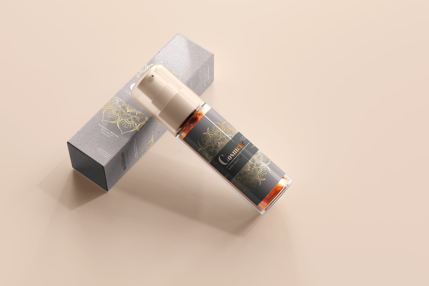 Spray Bottle Label Mockup