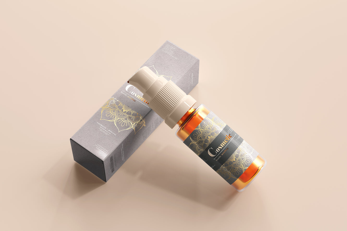 Spray Bottle Label Mockup