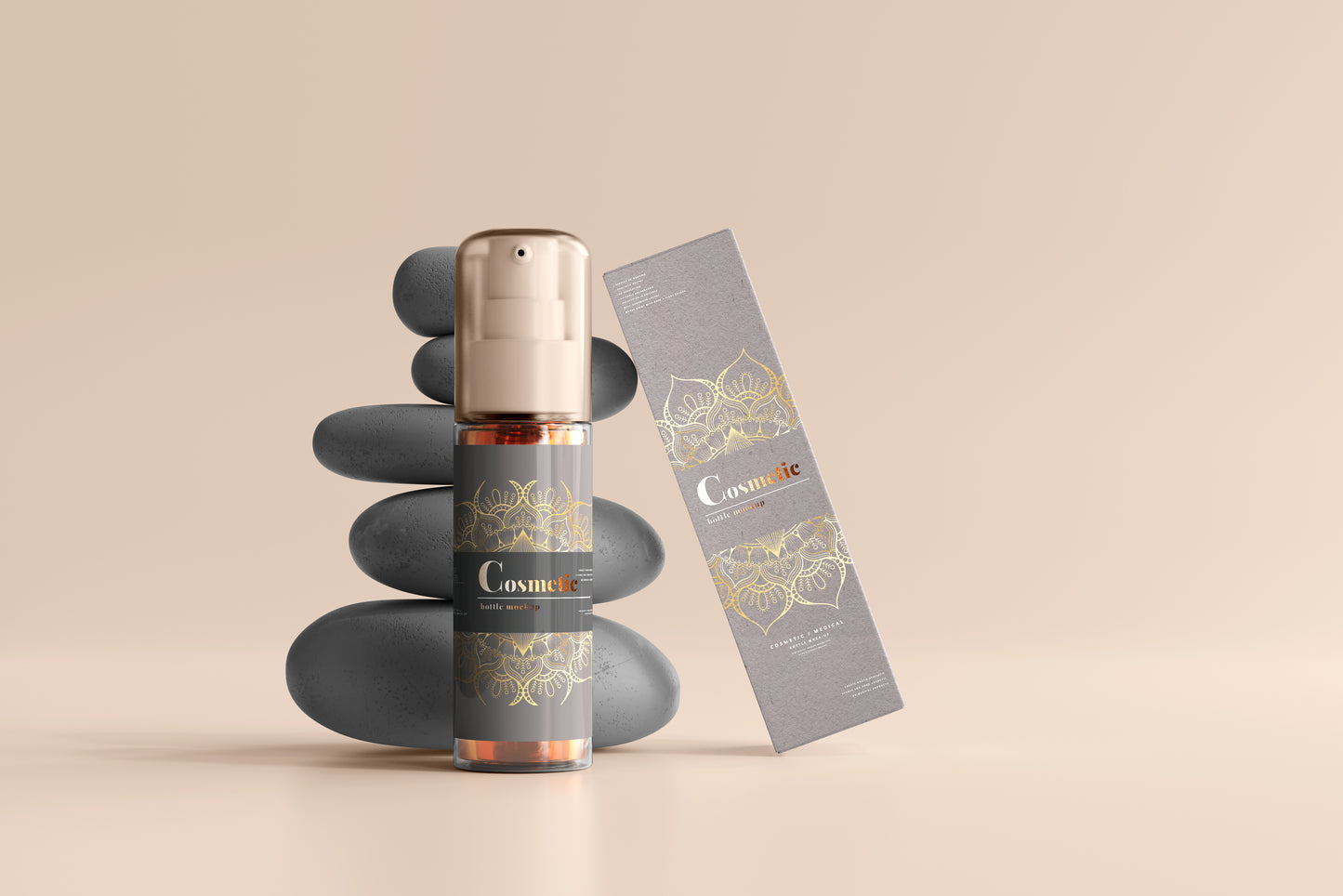 Spray Bottle Label Mockup