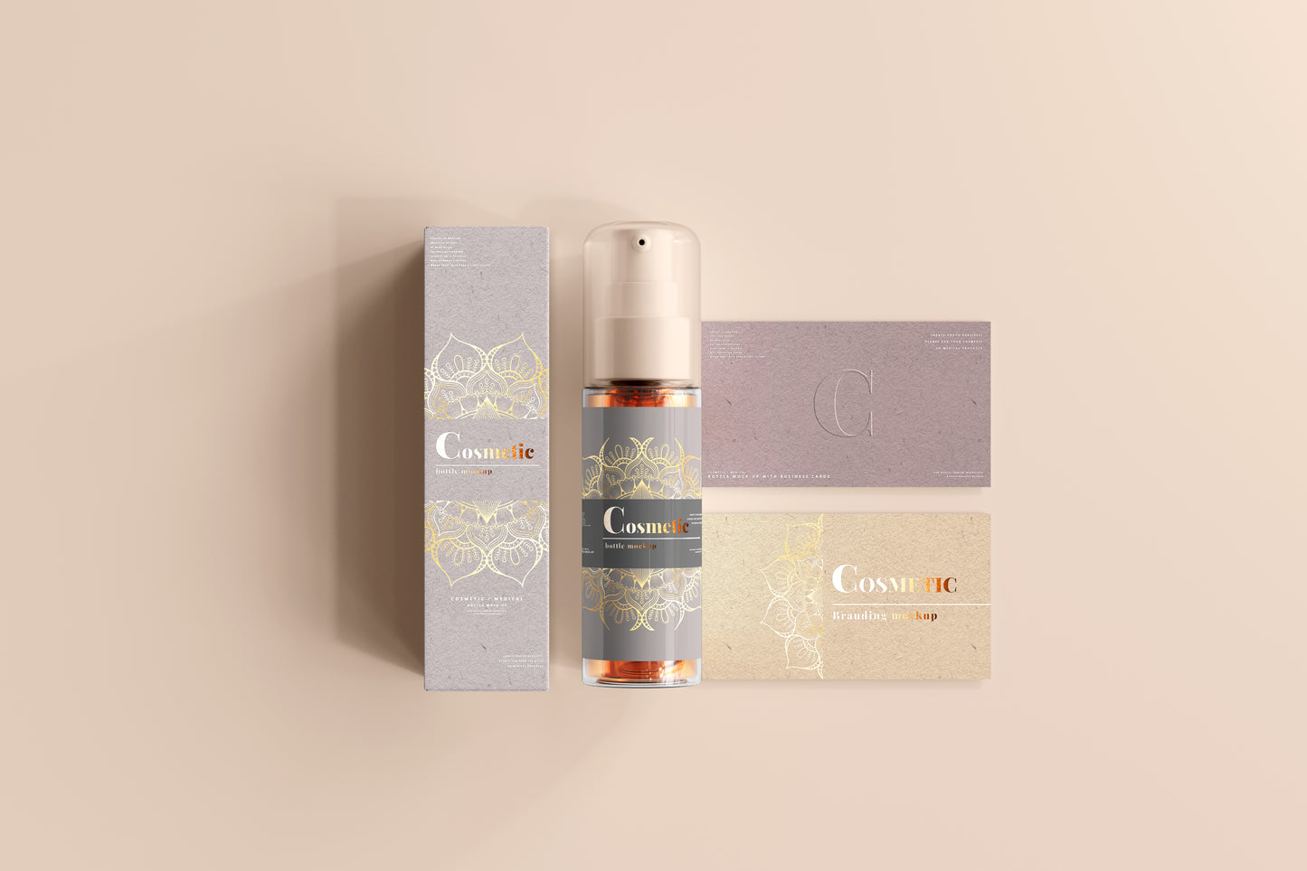 Spray Bottle Label Mockup