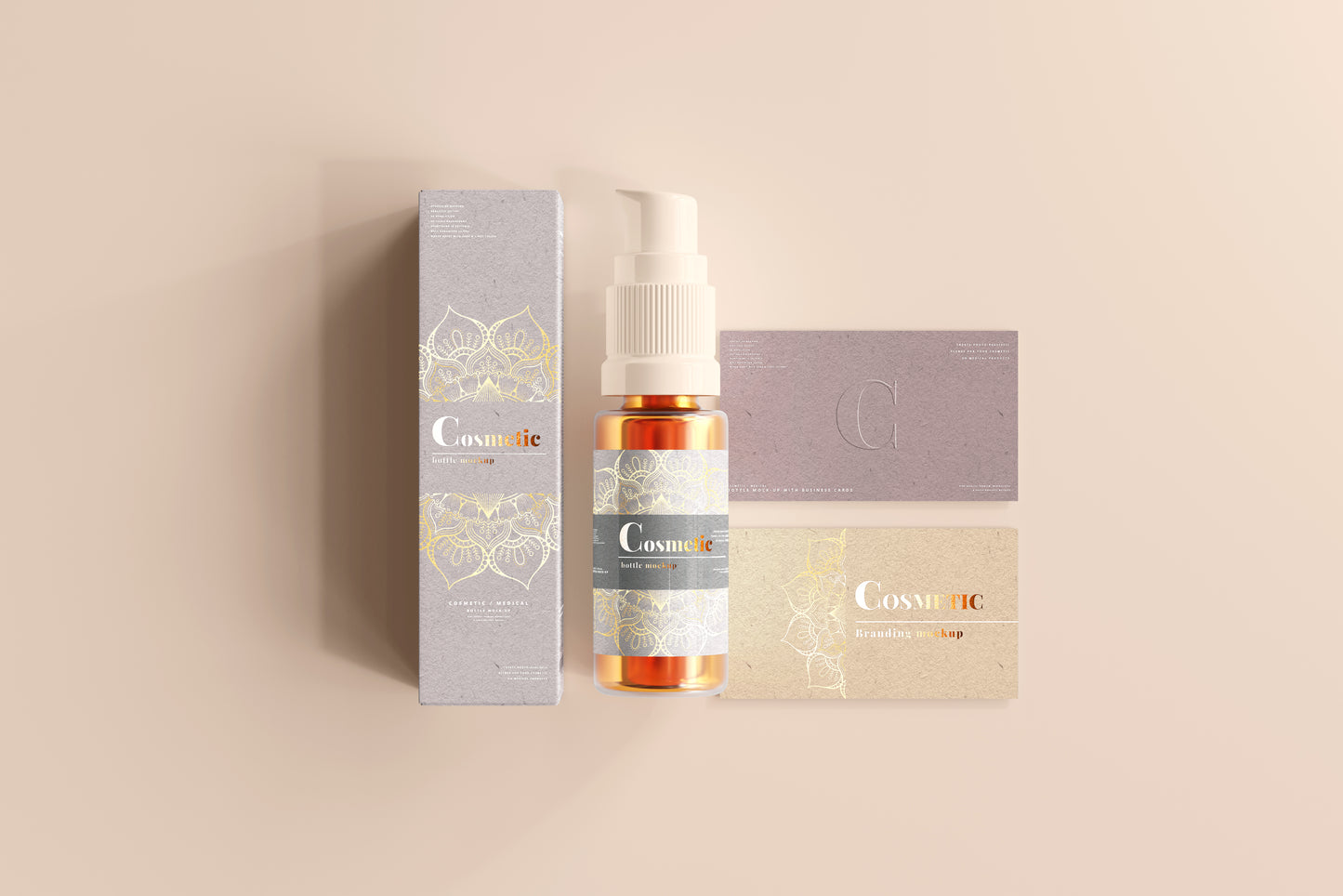 Spray Bottle Label Mockup