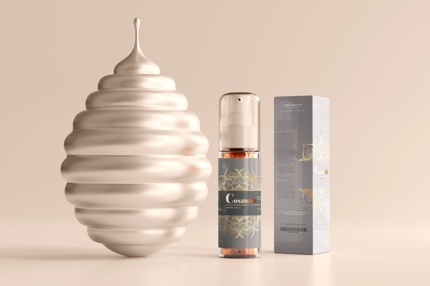 Spray Bottle Label Mockup