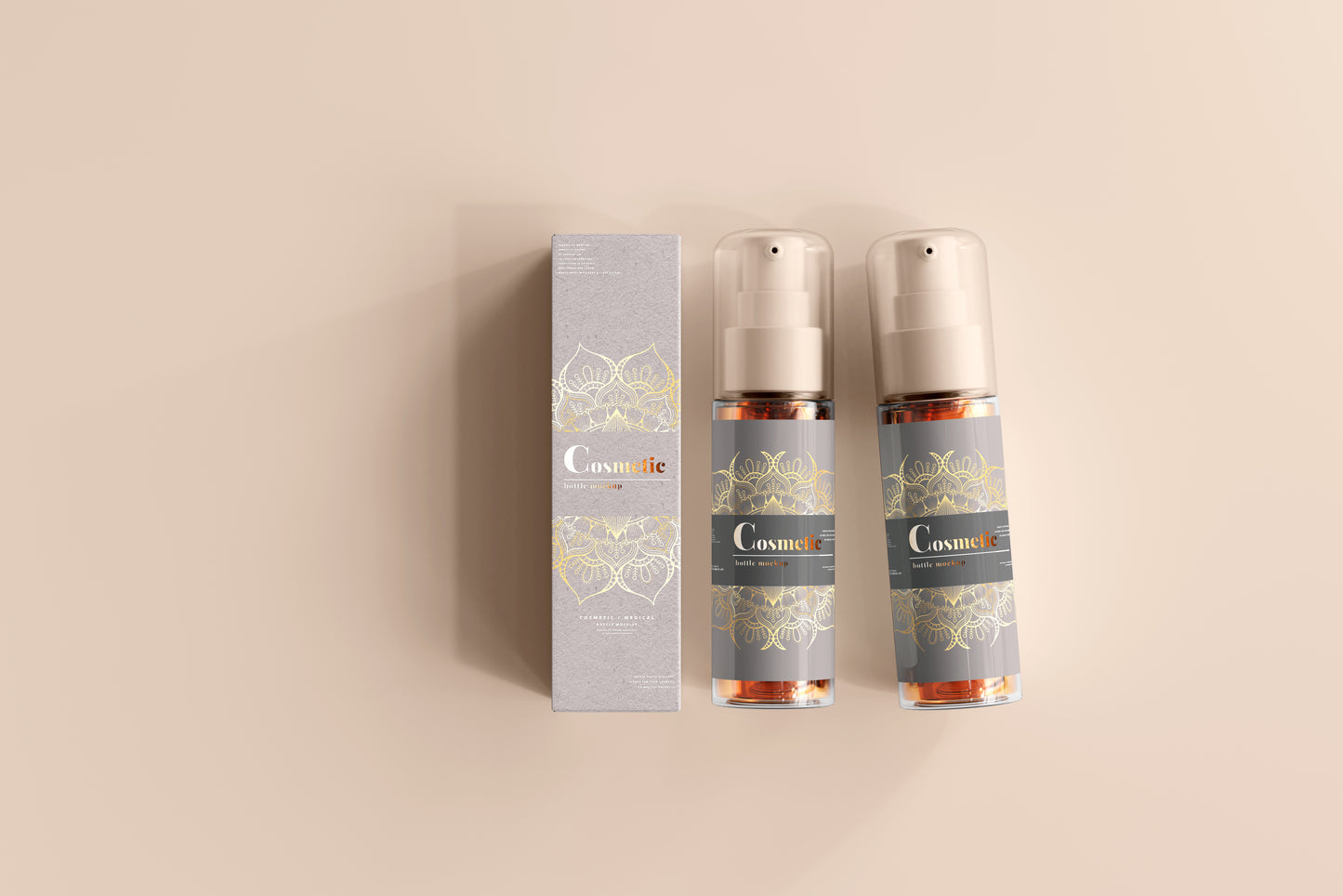 Spray Bottle Label Mockup