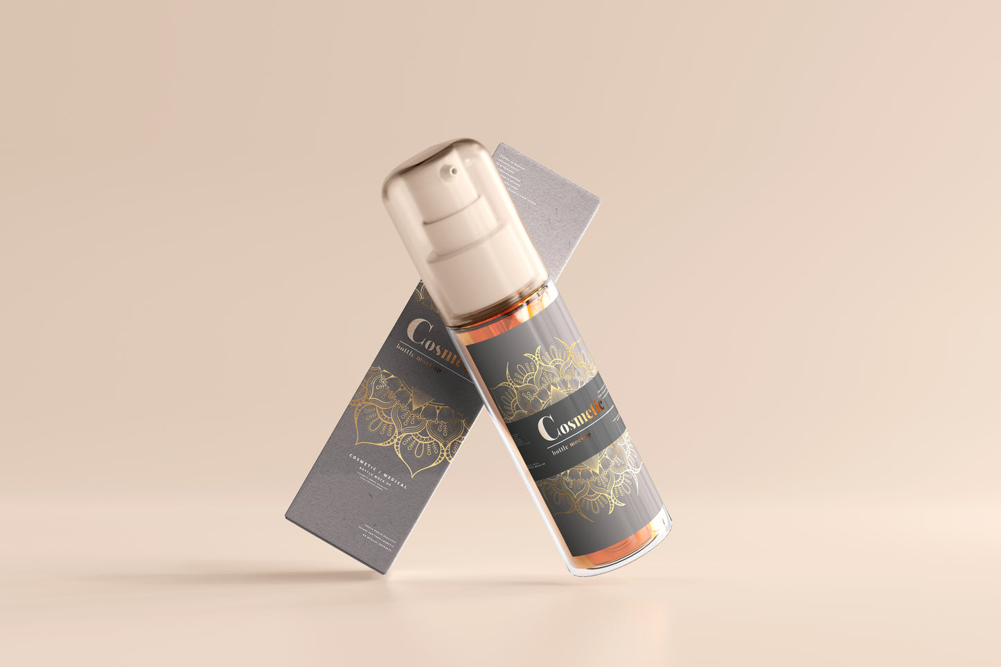 Spray Bottle Label Mockup