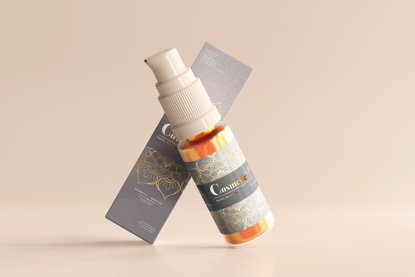 Spray Bottle Label Mockup