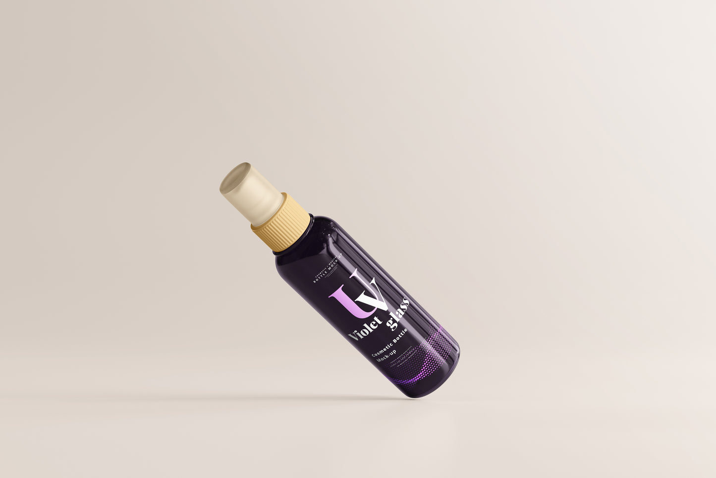 UV Glass Cosmetic Spray Bottle Mockups
