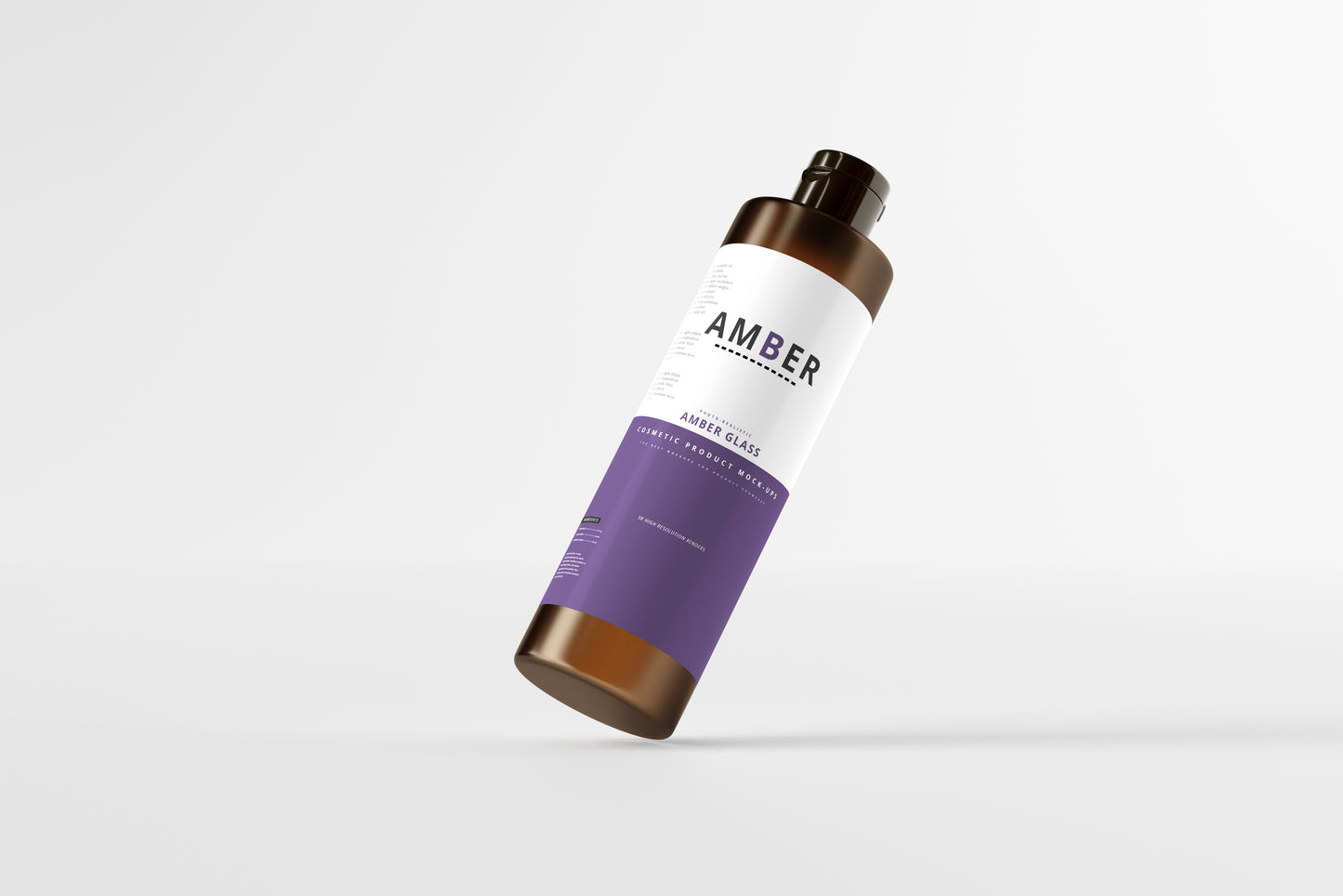 Amber Glass Bottle Mockups