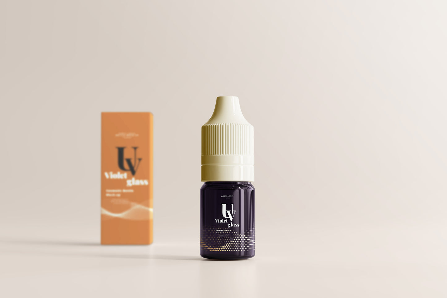 UV Glass Unicorn Dropper Bottle Mockups