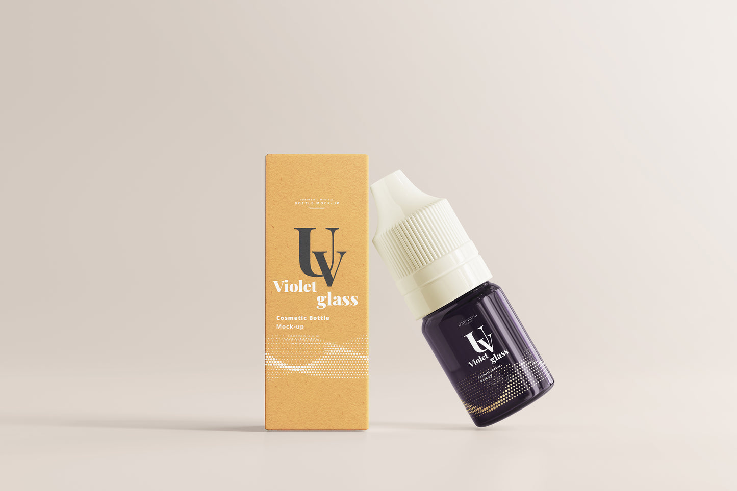 UV Glass Unicorn Dropper Bottle Mockups