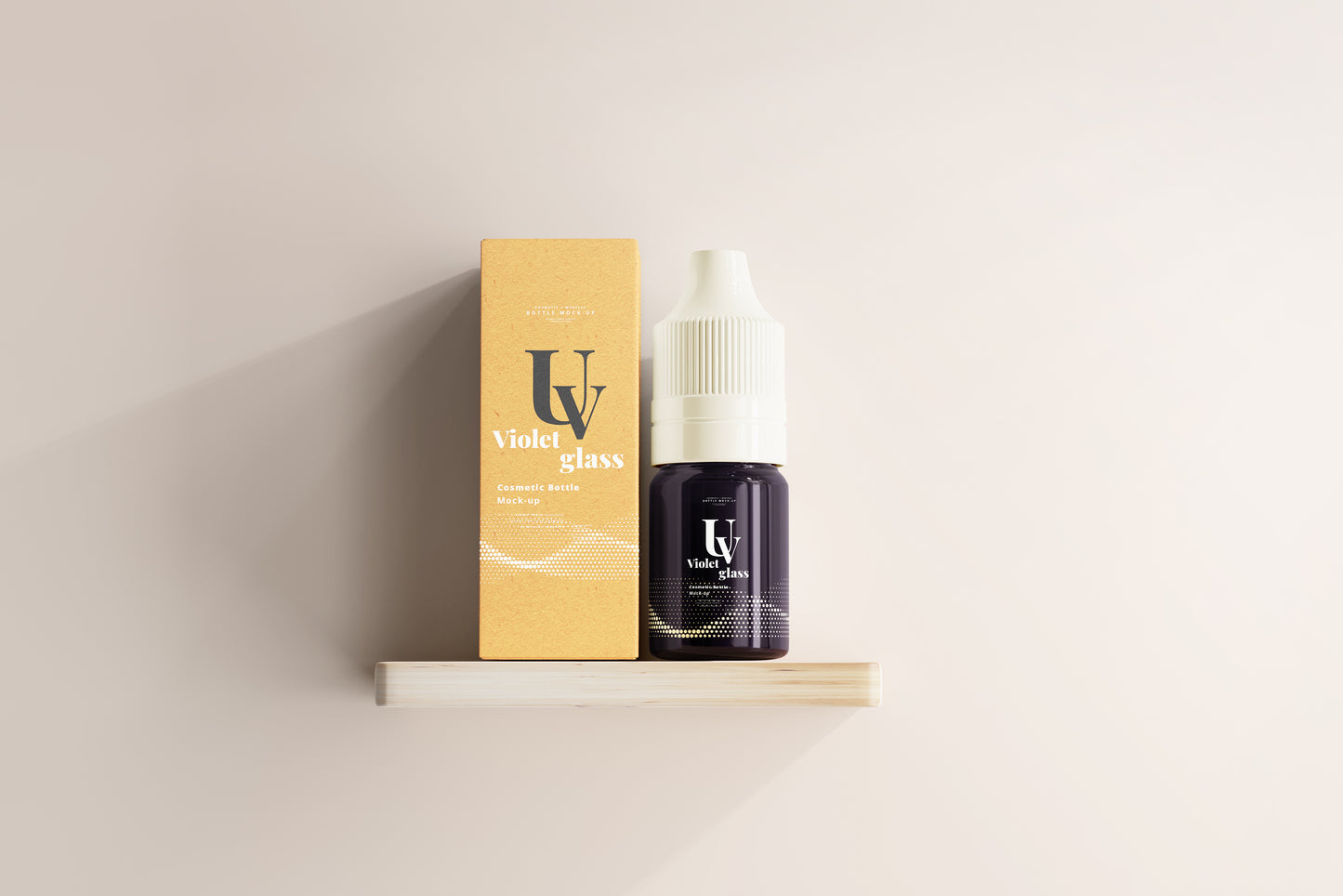 UV Glass Unicorn Dropper Bottle Mockups