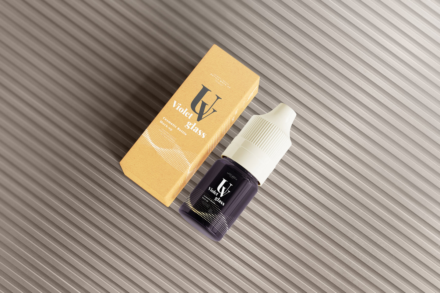 UV Glass Unicorn Dropper Bottle Mockups