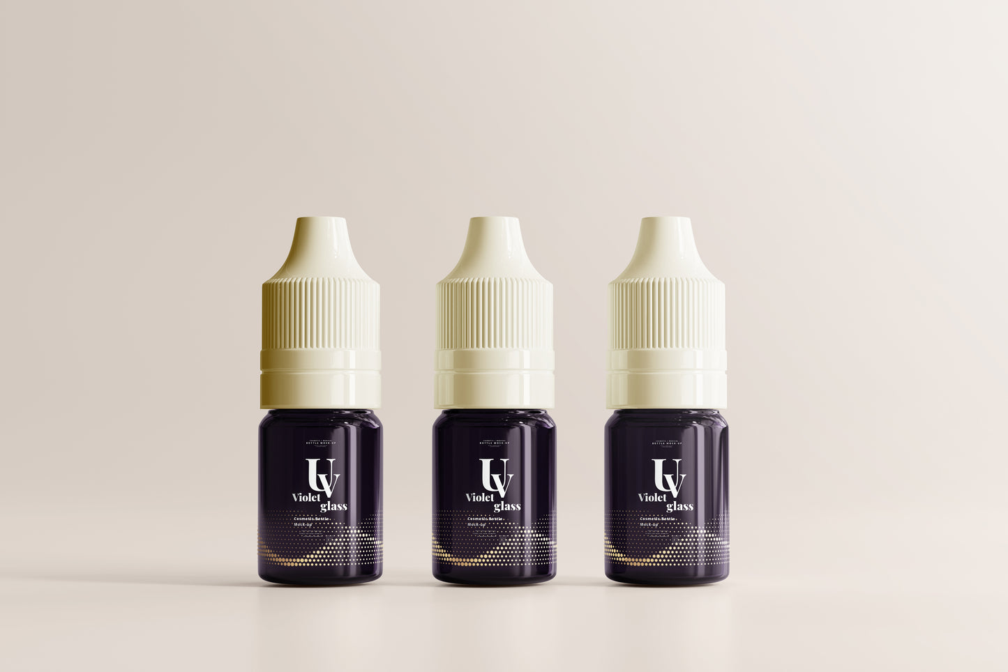 UV Glass Unicorn Dropper Bottle Mockups