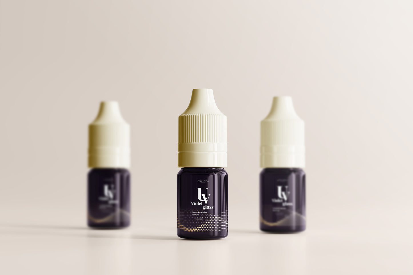 UV Glass Unicorn Dropper Bottle Mockups