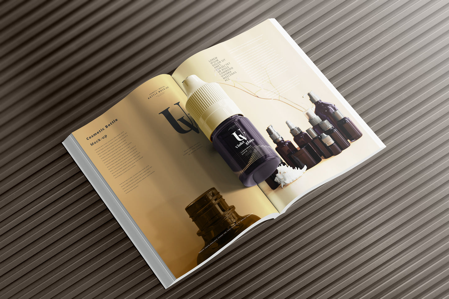 UV Glass Unicorn Dropper Bottle Mockups