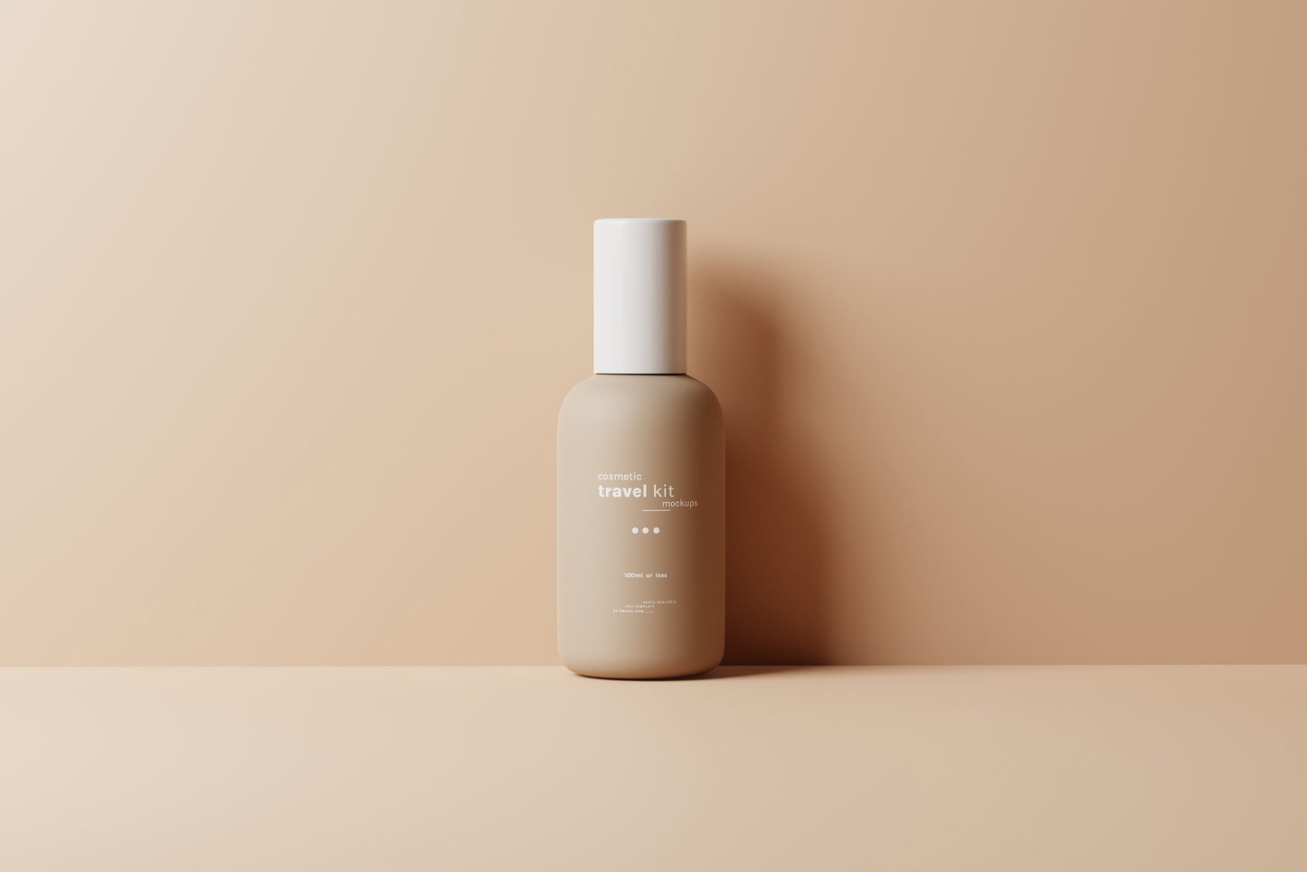 Travel-Size Small Cosmetic Bottle Mockups