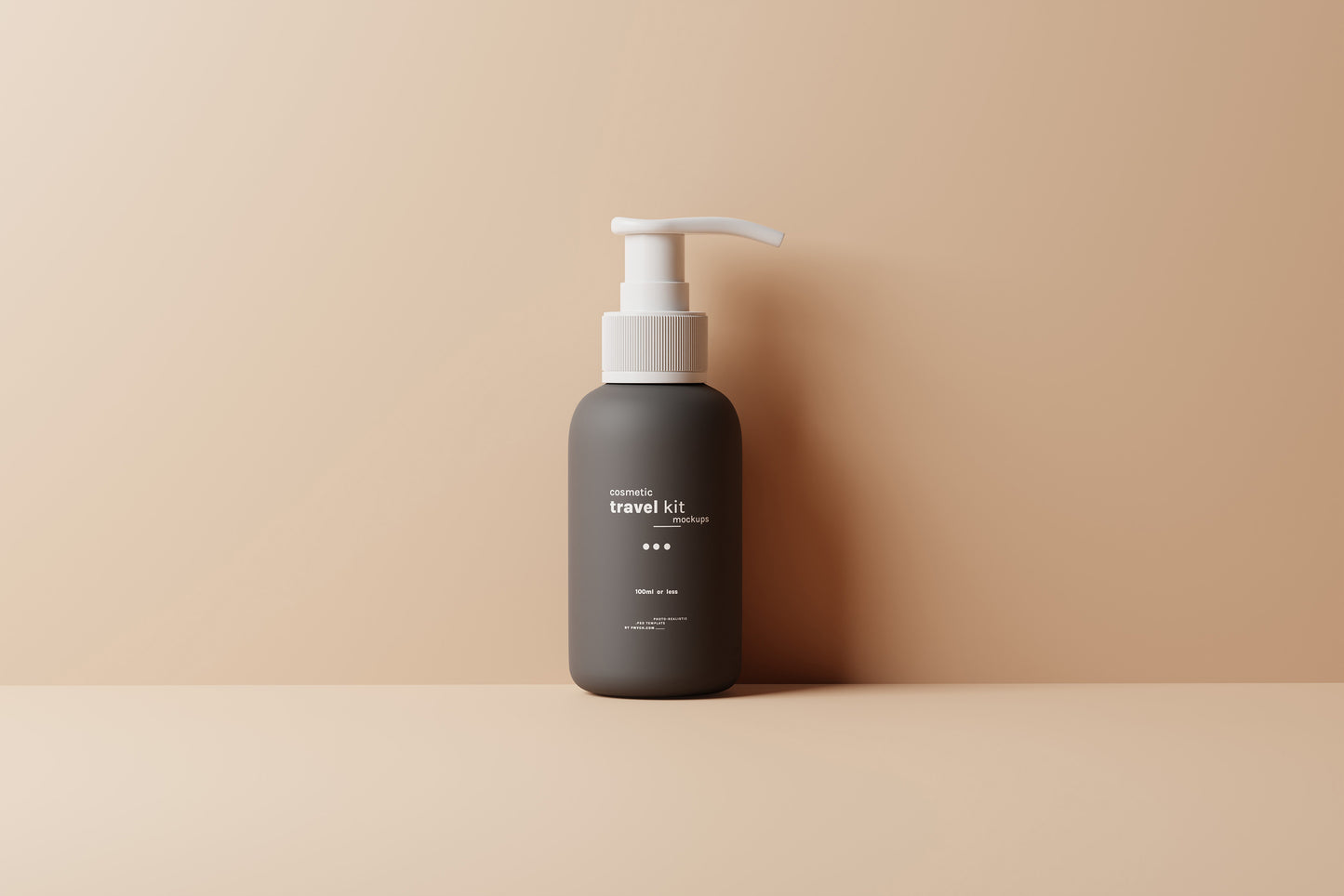 Travel-Size Small Pump Bottle Mockups