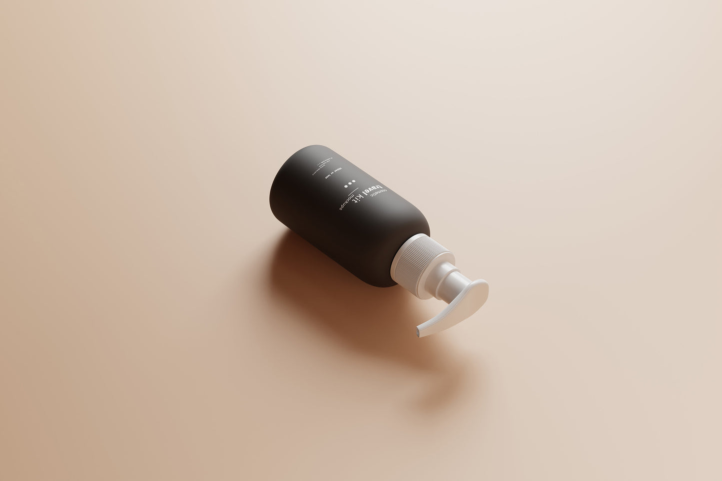 Travel-Size Small Pump Bottle Mockups