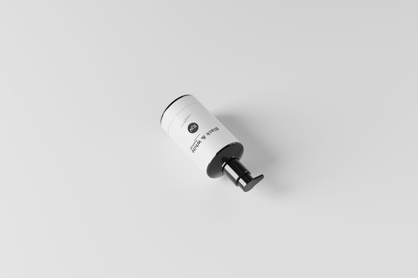 Black & White Mockups - Pump Bottles