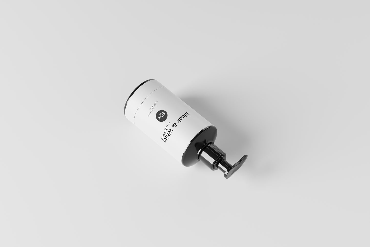 Black & White Mockups - Pump Bottles