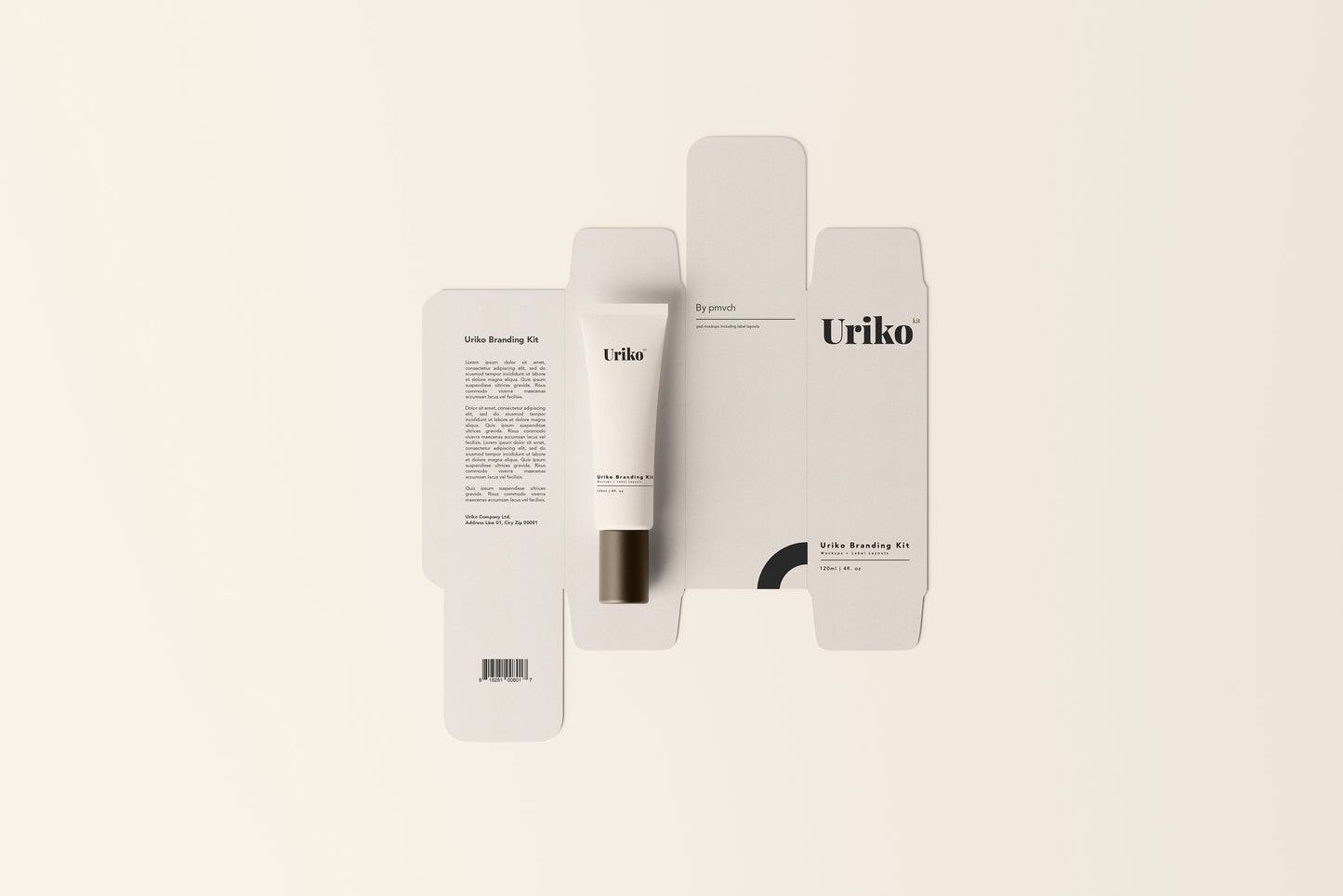 Uriko - Cosmetic Branding Mockup Kit